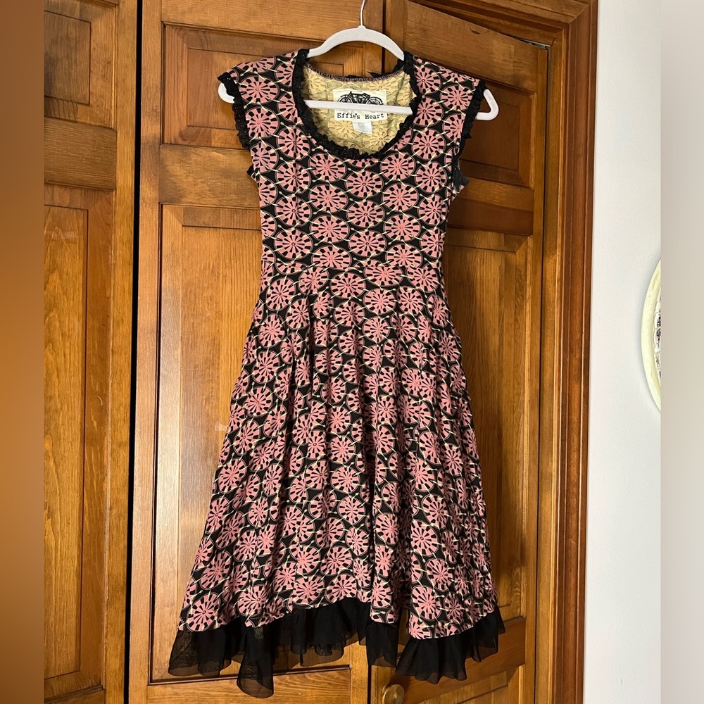 Effie’s Heart stretchy, tulle hemmed dress